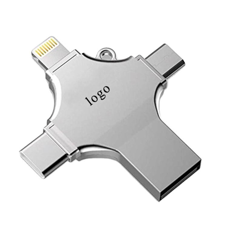 4 In 1 Usb Otg Flash Driveusb 30 External Storage For Iphone Flash Drive Wholesale 3692